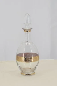 Vintage French Liquer And Wine Decanter With Gold Trim - Picture 1 of 2