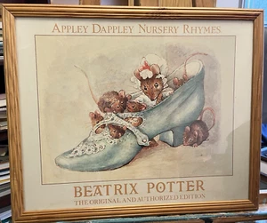 Impresión grande enmarcada de Beatrix Potter de "La anciana que vivía en un zapato". - Imagen 1 de 4