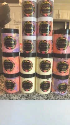 Handmade 8 oz Silky Whipped Body Butter Great To Hydrate Your Skin 4oz & 2oz Ava - Image 1 of 2