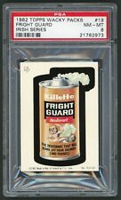 1982 / 85 Topps Wacky Packages Sticker Irish Series #19 Fright Guard PSA 8