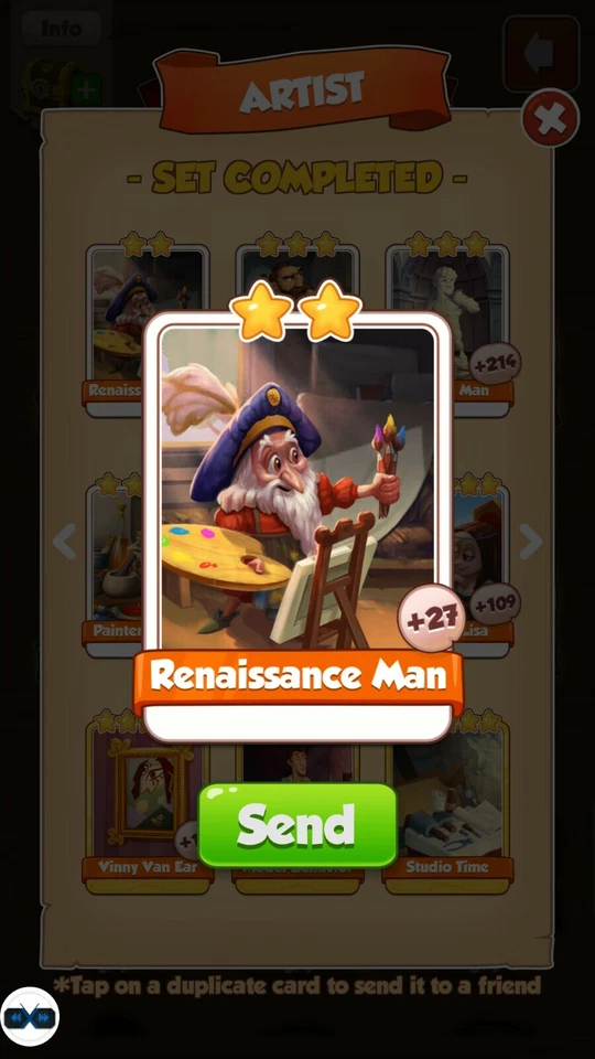 Renaissance man Coin Master Cards ( Fastest Delivery )