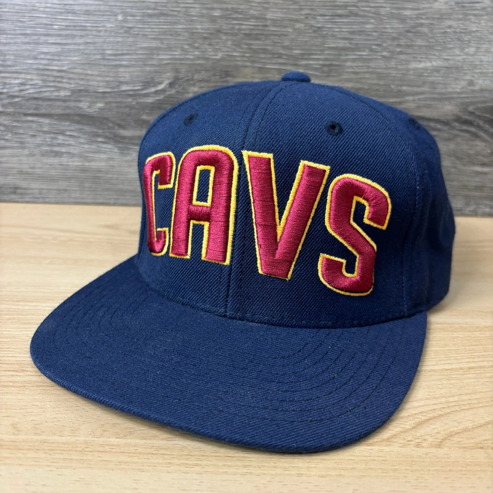 Vintage Cleveland Cavaliers Hat Snapback Blue NBA Basketball Wool Blend Starter - Image 1 of 4