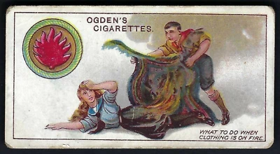 OGDENS - BOY SCOUTS, 4TH - #187 WHAT TO DO WHEN CLOTHING IS ON FIRE - Image 1 of 2