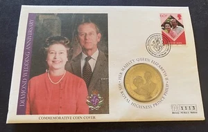 Royal Diamond Wedding Anniversary Commemorative Coin Cover – 2007 - Picture 1 of 1