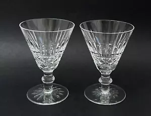 PAIR OF WATERFORD CRYSTAL TRAMORE CLARET WINE GLASSES GOBLETS SIGNED - Picture 1 of 10