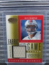 2001 Leaf Certified Dan Marino Fabric Of The Game Season Legendary Jersey #07/48