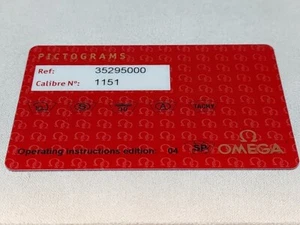 Omega Pictogram Card Speedmaster Racing Michael Schumacher 35295000 - Picture 1 of 2