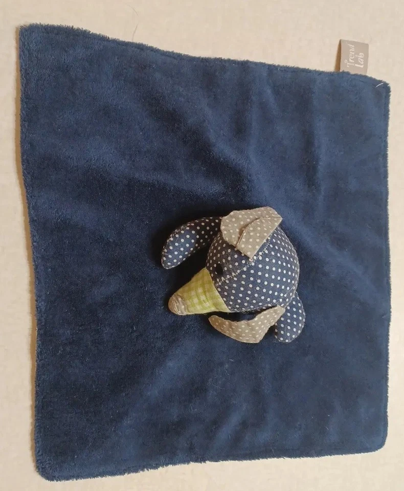 Trend Lab Baby Lovey Mouse Blue Polka Dots Soother Foto 1 de 4