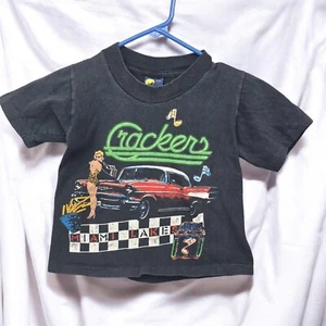 Vintage Trophy Kids T-shirt 6-8 Miami Lakes Crackers Night Club Graphic Print - Picture 1 of 8
