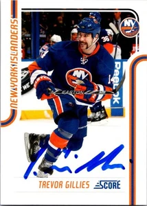 Trevor Gillies 2011-12 Score #297 New York Islanders Auto Hand Signed - Picture 1 of 2