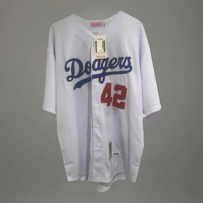 Auténtica camiseta local Jackie Robinson de los Brooklyn Dodgers 1955 - XXL (Mitchell&Ness) Foto 1 de 4