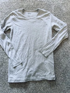 Brix By Ucdal Boys Solid Gray 100% Cotton Long Sleeve Shirt Sz 14-16 - Picture 1 of 3