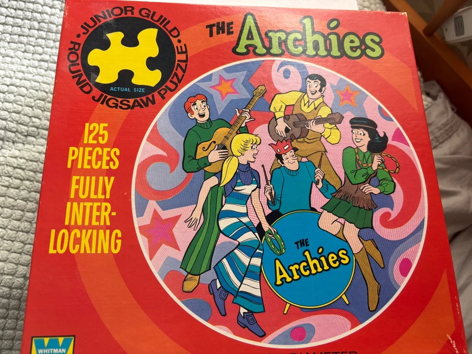 Rompecabezas redondo The Archies Comics 1971 125 piezas 20" dia. Foto 1 de 1