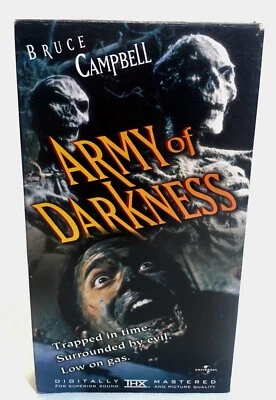 Army of Darkness VHS 1992 (Evil Dead 3) Horror Comedy Movie Bruce Campbell Foto 1 de 4
