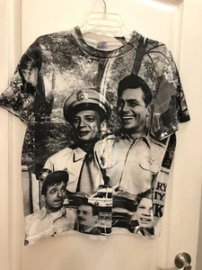 Vintage Andy Griffith Show Mayberry All Over Print Kurzarm T-Shirt Größe Herren L - Bild 1 von 7