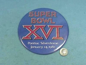 Pin grande Super Bowl XVI 1982 - Imagen 1 de 1