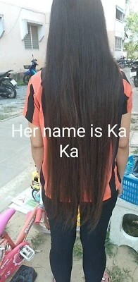 Myanmar/Asiática cola de caballo femenina: 24 pulgadas de cabello sedoso con video Foto 1 de 3