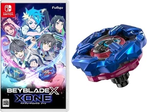 Beyblade X XONE Shinobi Knife 4-60LF Metal Coat Blue with Switch Game Soft NEW - Picture 1 of 5