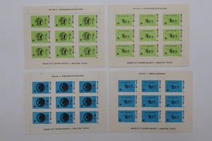 SKYLAB 1 2 3 SPACE CITY COVER SOCIETY SCCS SHEET set 4 HOUSTON TX Local post - Picture 1 of 6