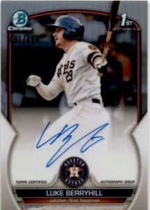 2023 Bowman Cromo Luke Berryhill Rifrattore Auto /499 #CPA-LBL - Foto 1 di 2