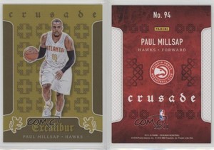 2015-16 Panini Excalibur Crusade Gold /10 Paul Millsap #94
