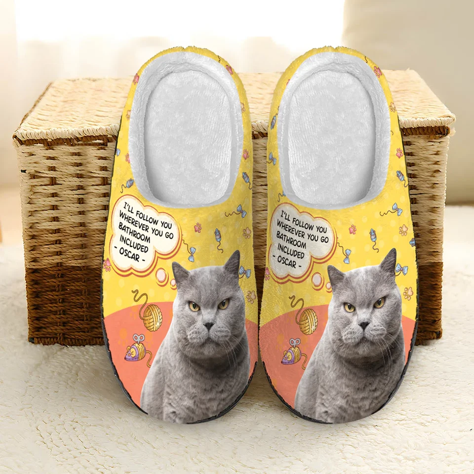 Zapatillas personalizadas para mascotas, foto personalizada y nombre divertido perro gato, regalo para dueño de mascota Foto 1 de 1
