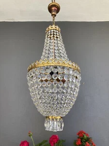 Vintage French Crystal Chandelier " - Picture 1 of 13