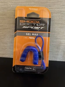 Shock Doctor Sport Gel Max Jugend Mundschutz Alter 10 - Blau NEU - Bild 1 von 2