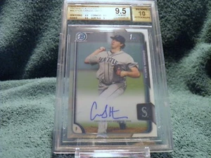Carson Smith 2015 Bowman Chrome Prospect Autograph RC BGS #9.5/10 Boston Red Sox - Picture 1 of 5
