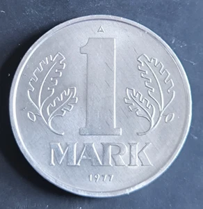 Münze 1 Mark 1977 DDR Prägestätte A - Bild 1 von 2