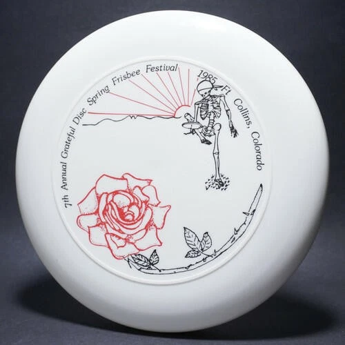 7º disco anual de agradecimiento blanco con rojo y negro mate Foto 1 de 1