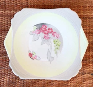 Shelley Phlox Art Deco floral Bone China Cake Plate - Picture 1 of 6