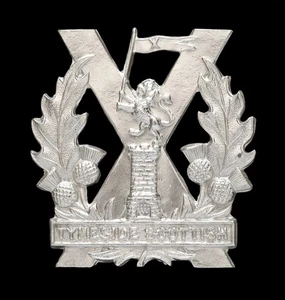Insignia de gorra Tyneside Scottish segundo patrón plata con sello - Imagen 1 de 1