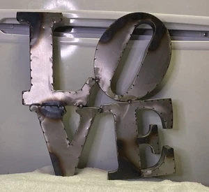 Robert Indiana ~ Escultura de amor ~ Réplica de museo ~ Metal ~ Nuevo con etiqueta - Imagen 1 de 9