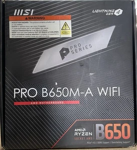 Placa madre MSI PRO B650M-A WIFI AM5 AMD B650 WiFi 6E Micro-ATX - ¡SOLO PIEZAS!! - Imagen 1 de 3