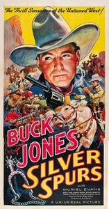 Póster de película Silver Spurs (1936) Buck Jones Cult Western 19x36 pulgadas aprox. - Imagen 1 de 1