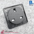 Berker 240v 13a 3 Pin Socket & Back Box Anthracite - 21221A