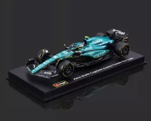 Modellino auto Bburago 1:43 2023 F1 AMR23 #14 Fernando Alonso pressofuso con casco UK - Foto 1 di 6