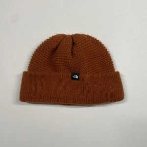 The North Face Beanie Hat Cap Women’s Burnt Orange Outdoor Winter Knit - Picture 1 of 5
