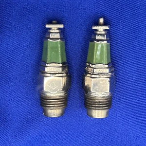 2 candele moto d'epoca SPLITDORF antiche 1/2" THDS Indian Excelsior - Foto 1 di 9