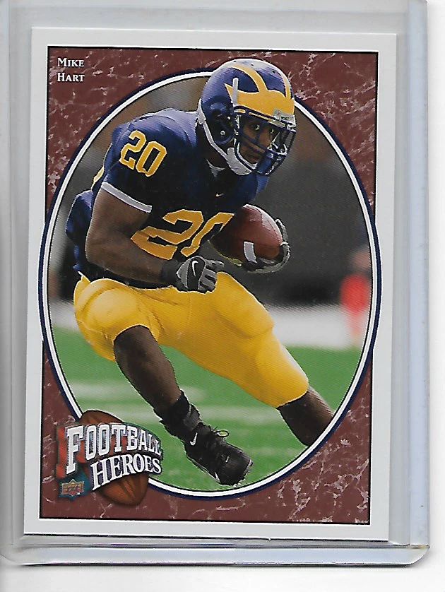 2008 Upper Deck Football Heroes Mike Hart Rookie Card #182 - Image 1 of 1