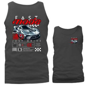 Camiseta sin mangas gráfica de auto deportivo JDM personalizada afinada importada de modo rápido - Imagen 1 de 11