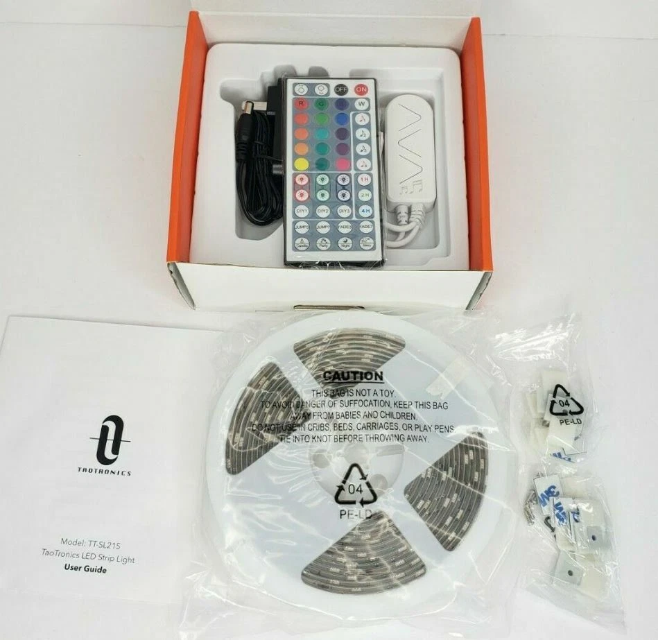 TaoTronics LED Strip Lights Work with Alexa,32.8ft RGB Smart WiFi Waterproof LED - Image 1 of 4