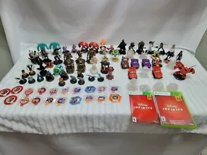 Huge Disney Infinity 81 pcs + 1 X-Box 360 Game Assorted Figures Collectibles - Picture 1 of 12