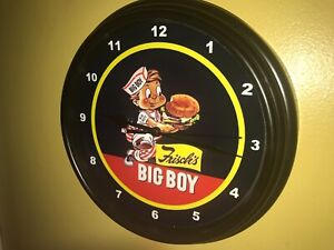 Frisch's Big Boy Restaurant Kitchen Diner Store Advertising Clock Sign