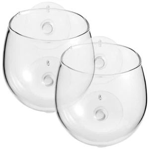 2 PIEZAS Macetas Acuario Decoraciones Plantas Tazas con Ventosas para Pecera - Imagen 1 de 11