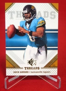 Tarjeta de fútbol americano David Garrard Threads NFL 2009 mazo superior #25 como nueva - Imagen 1 de 1