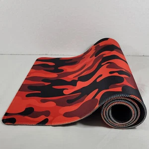 Gaming Mauspad Camo Rot Groß 11,5 Zoll x 31 Zoll Rutschfeste Gummirückseite - Bild 1 von 8