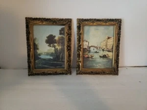 2 fotos de colección enmarcadas 6 X 9" #211 y 212 de Rio dei mendicantes country life lorrain  - Imagen 1 de 11