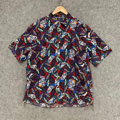 Charles Tyrwhitt Shirt Mens Size XL Slim Multicoloured Linen Blend Party 46720 - Image 1 of 4